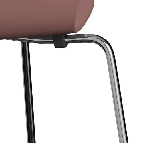 Fritz Hansen Series 7™ Chair Unupholstered, Chrome/Lacquered Wild Rose