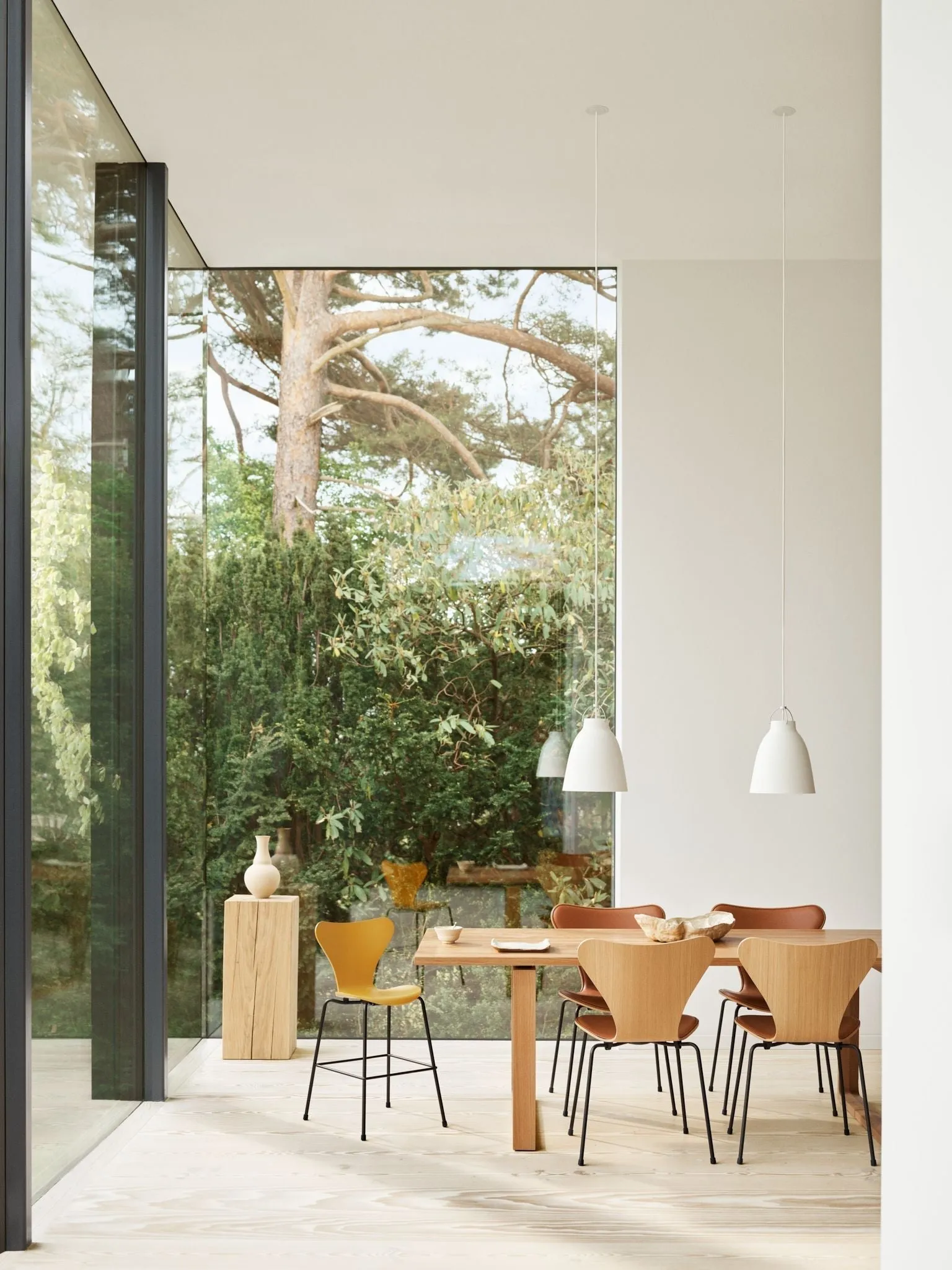 Fritz Hansen Series 7™ Junior Chair, Brown Bronze/Burnt Yellow
