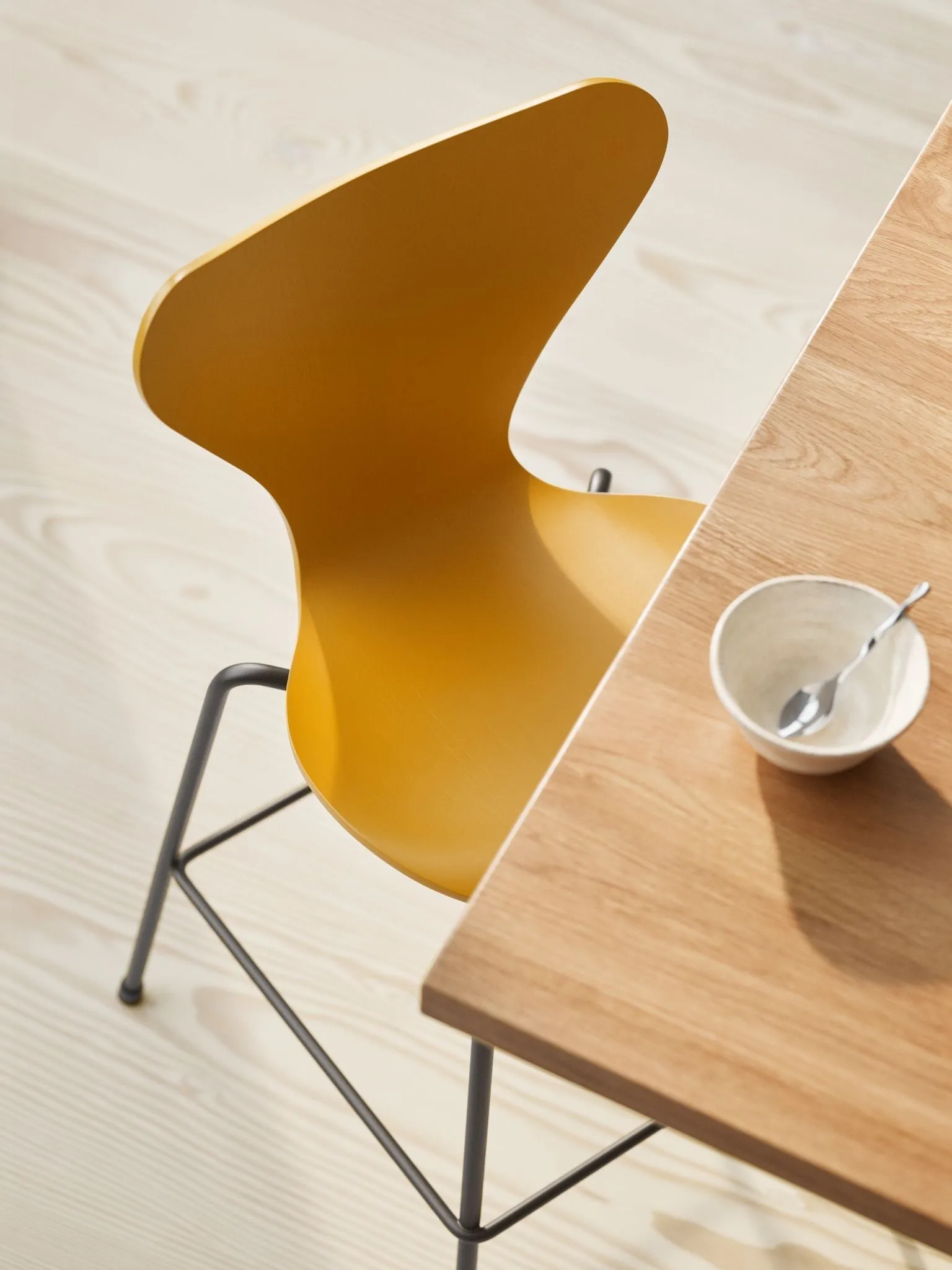 Fritz Hansen Series 7™ Junior Chair, Brown Bronze/Burnt Yellow