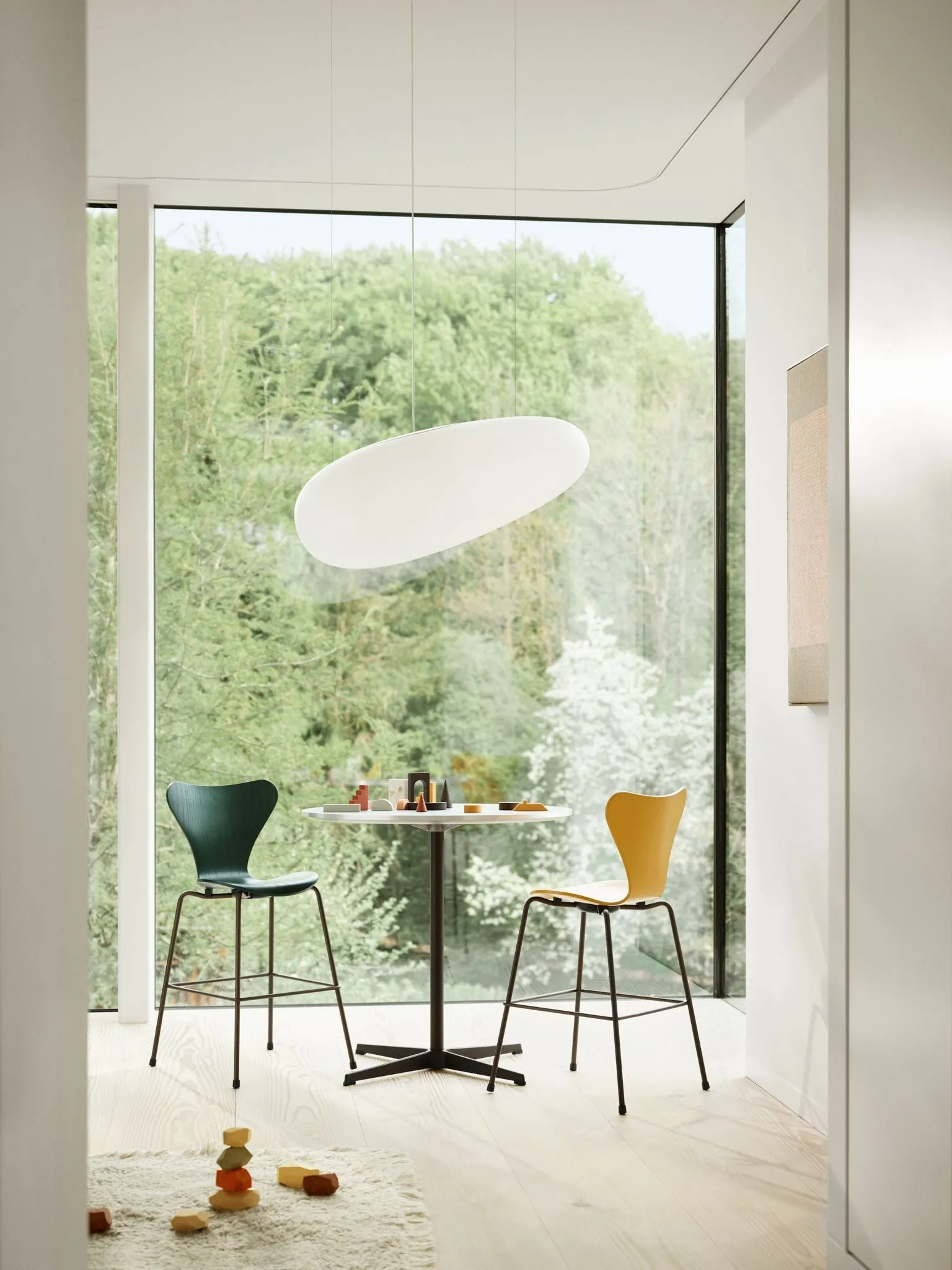 Fritz Hansen Series 7™ Junior Chair, Brown Bronze/Burnt Yellow