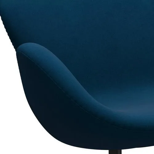 Fritz Hansen Swan™ Sofa 2 Seater, Black Lacquered/Divina Coral Green
