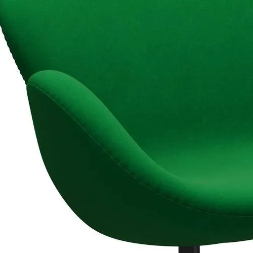 Fritz Hansen Swan™ Sofa 2 Seater, Black Lacquered/Divina Grass Green