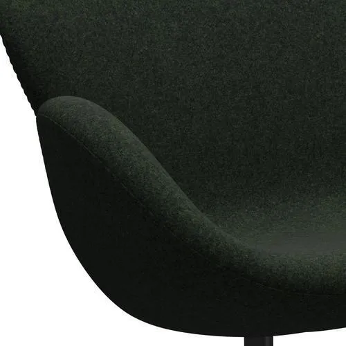 Fritz Hansen Swan™ Sofa 2 Seater, Black Lacquered/Divina Md Moss Green