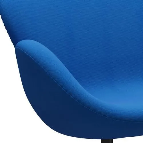 Fritz Hansen Swan™ Sofa 2 Seater, Black Lacquered/Fame Ocean Blue