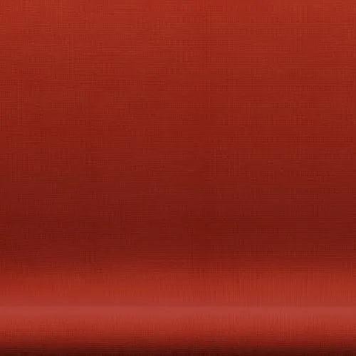 Fritz Hansen Swan™ Sofa 2 Seater, Black Lacquered/Fame Orange Red