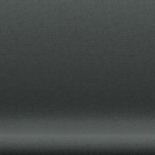 Fritz Hansen Swan™ Sofa 2 Seater, Black Lacquered/Fiord Medium Grey/Dark Grey