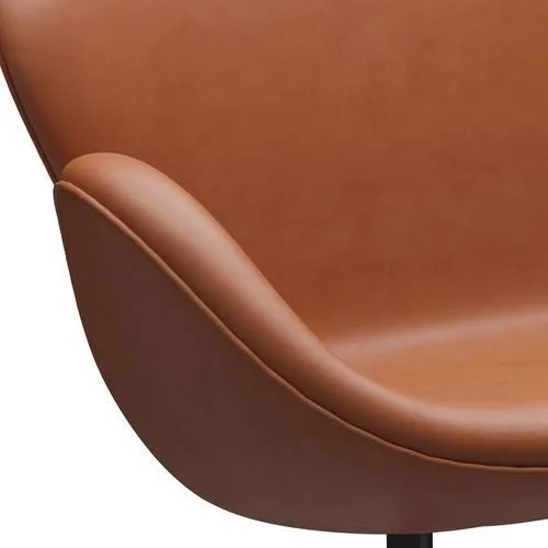 Fritz Hansen Swan™ Sofa 2 Seater, Black Lacquered/Grace Walnut