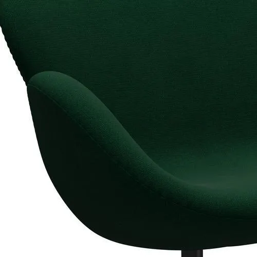 Fritz Hansen Swan™ Sofa 2 Seater, Black Lacquered/Hallingdal Bottle Green