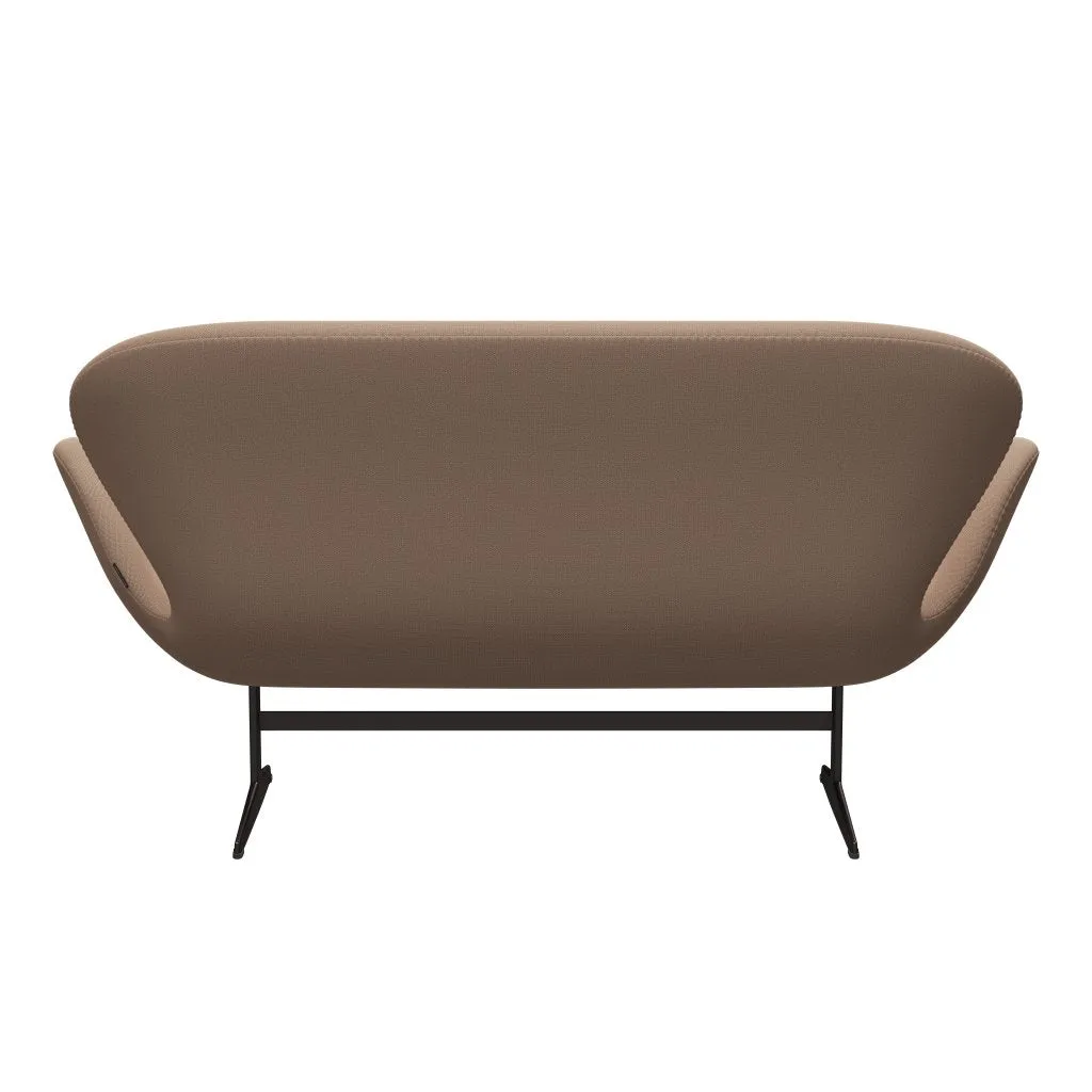 Fritz Hansen Swan™ Sofa 2 Seater, Brown Bronze/Capture Pink Sand