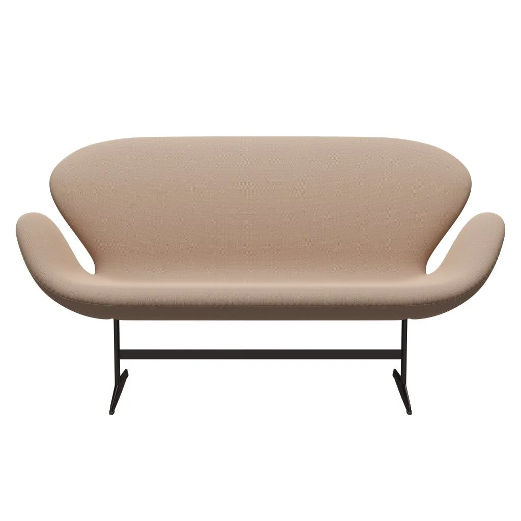 Fritz Hansen Swan™ Sofa 2 Seater, Brown Bronze/Capture Pink Sand