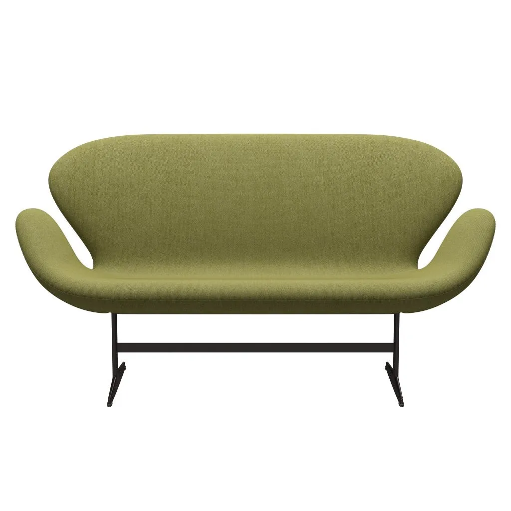Fritz Hansen Swan™ Sofa 2 Seater, Brown Bronze/Capture Wamrgrün