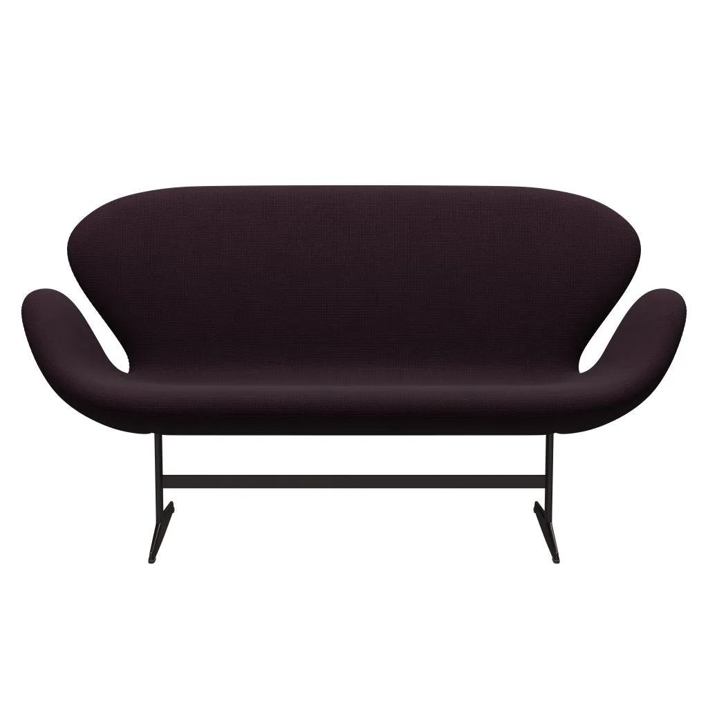 Fritz Hansen Swan™ Sofa 2 Seater, Brown Bronze/Diablo Plum