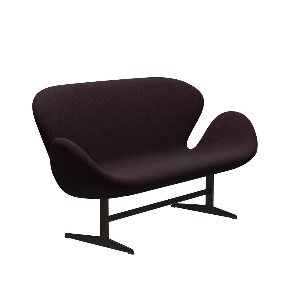 Fritz Hansen Swan™ Sofa 2 Seater, Brown Bronze/Diablo Plum