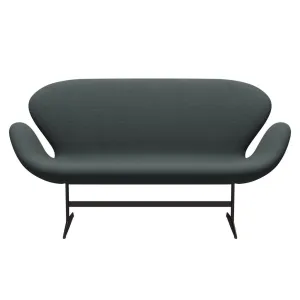 Fritz Hansen Swan™ Sofa 2 Seater, Brown Bronze/Diablo Steel Grey