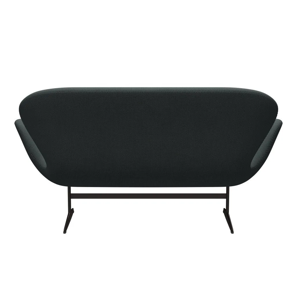 Fritz Hansen Swan™ Sofa 2 Seater, Brown Bronze/Diablo Steel Grey