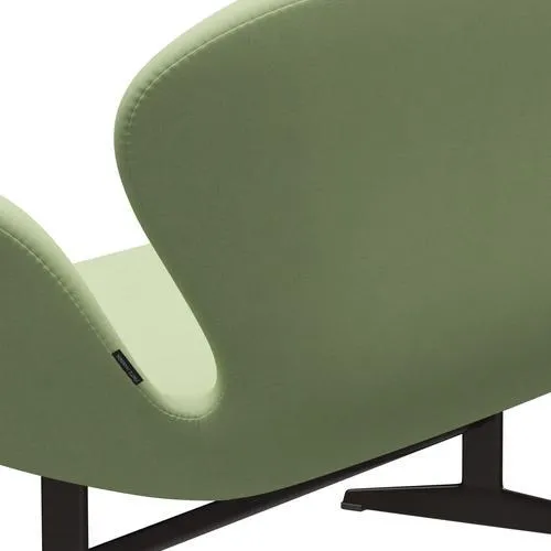 Fritz Hansen Swan™ Sofa 2 Seater, Brown Bronze/Divina Light Yellow