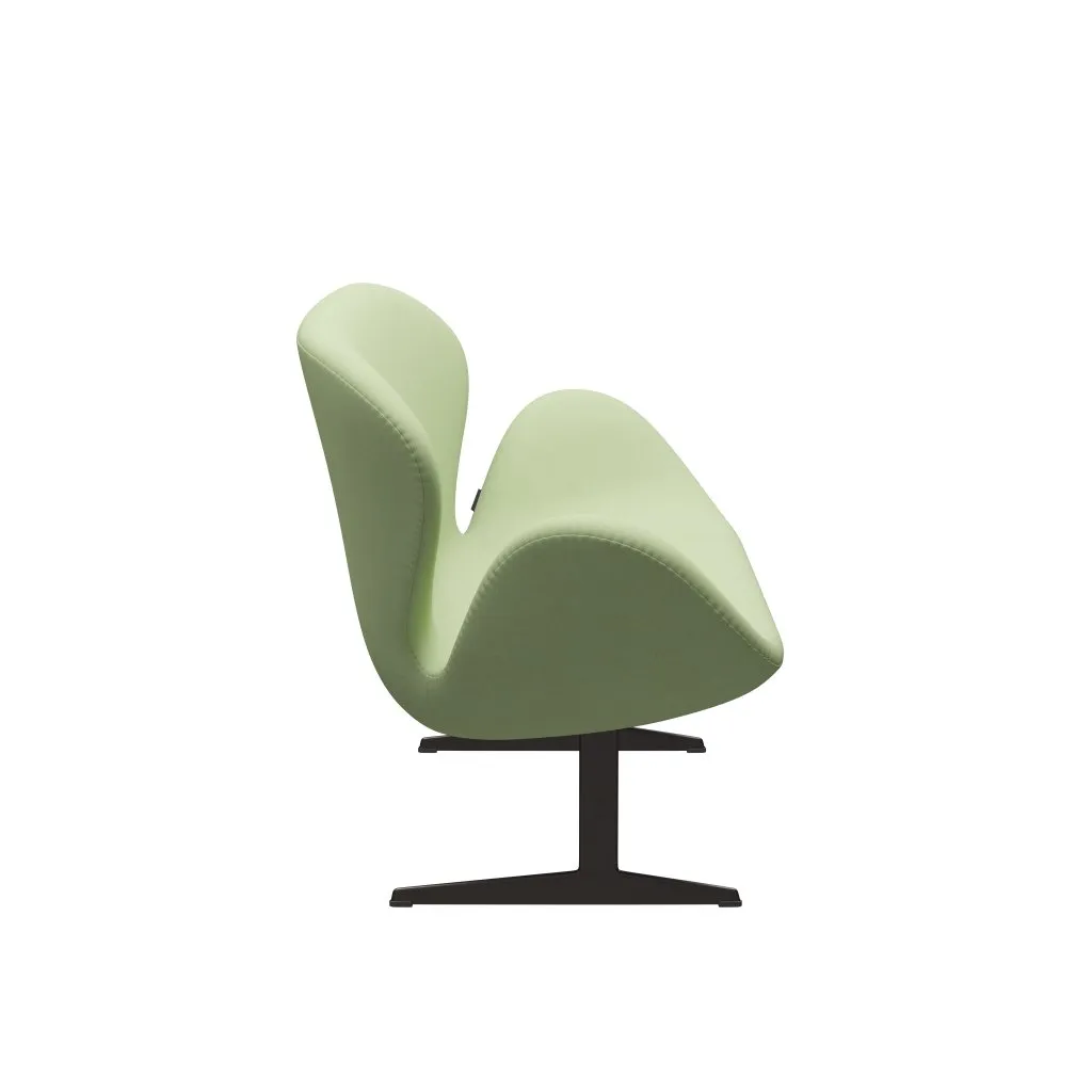 Fritz Hansen Swan™ Sofa 2 Seater, Brown Bronze/Divina Light Yellow