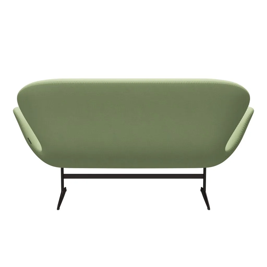 Fritz Hansen Swan™ Sofa 2 Seater, Brown Bronze/Divina Light Yellow