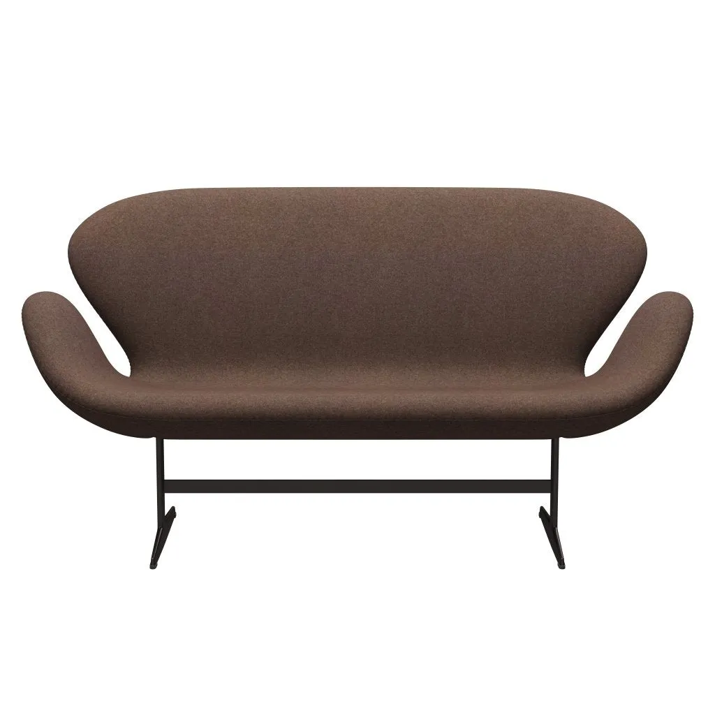Fritz Hansen Swan™ Sofa 2 Seater, Brown Bronze/Divina Md Hazelnut