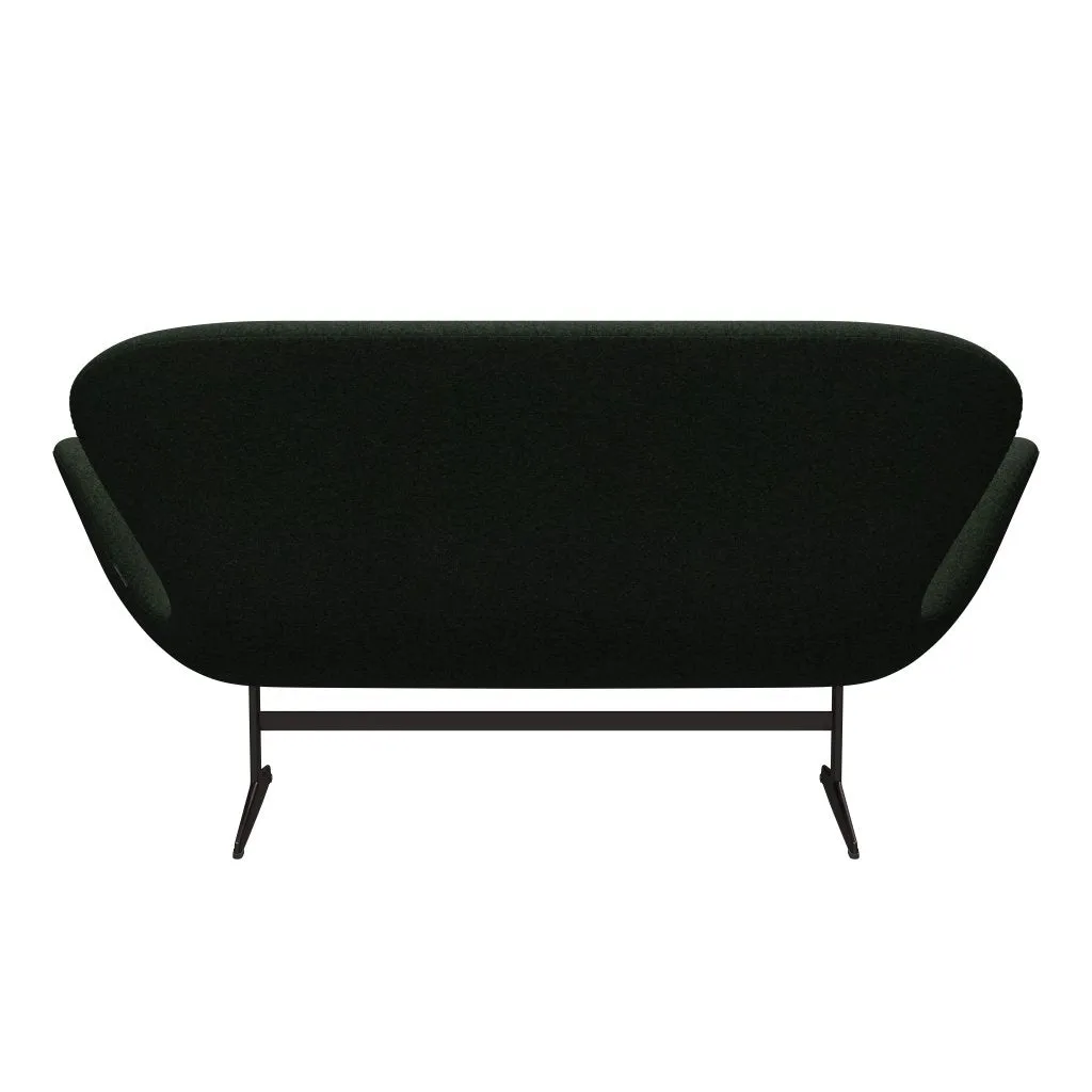 Fritz Hansen Swan™ Sofa 2 Seater, Brown Bronze/Divina Md Moss Green