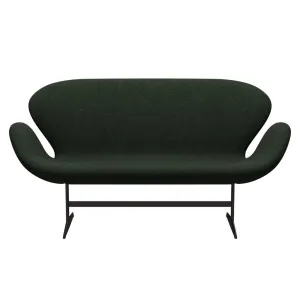 Fritz Hansen Swan™ Sofa 2 Seater, Brown Bronze/Divina Md Moss Green