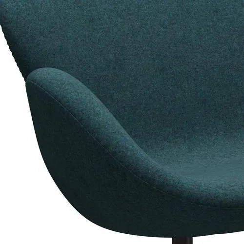 Fritz Hansen Swan™ Sofa 2 Seater, Brown Bronze/Divina Md Turquoise Dark