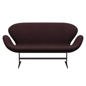 Fritz Hansen Swan™ Sofa 2 Seater, Brown Bronze/Divina Md Wine Red