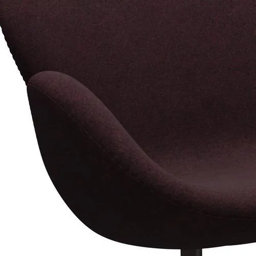 Fritz Hansen Swan™ Sofa 2 Seater, Brown Bronze/Divina Md Wine Red