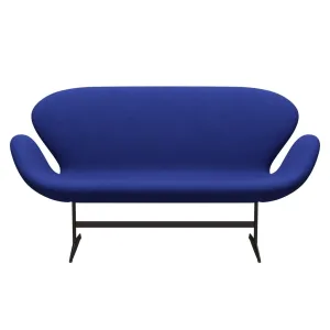 Fritz Hansen Swan™ Sofa 2 Seater, Brown Bronze/Divina Melange Blue