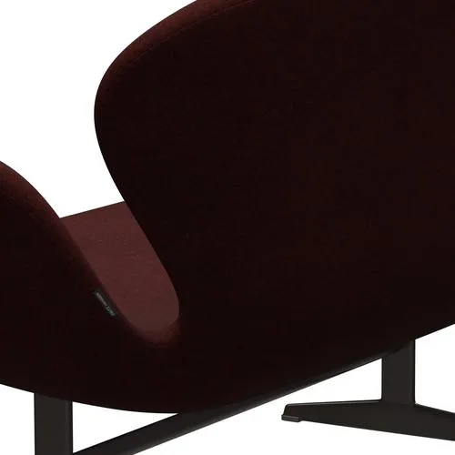 Fritz Hansen Swan™ Sofa 2 Seater, Brown Bronze/Divina Melange Burgundy