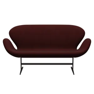 Fritz Hansen Swan™ Sofa 2 Seater, Brown Bronze/Divina Melange Burgundy