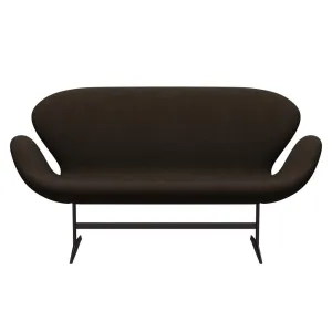 Fritz Hansen Swan™ Sofa 2 Seater, Brown Bronze/Divina Melange Dark Brown