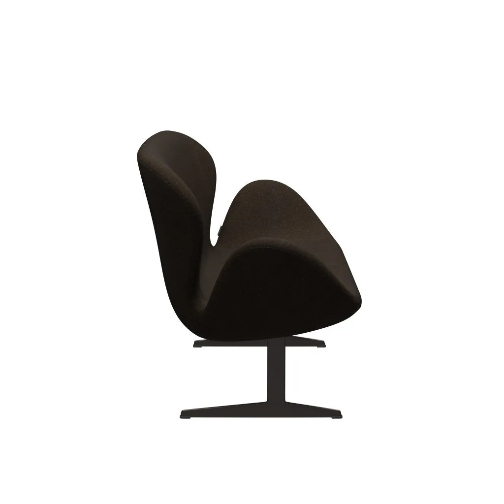 Fritz Hansen Swan™ Sofa 2 Seater, Brown Bronze/Divina Melange Dark Brown