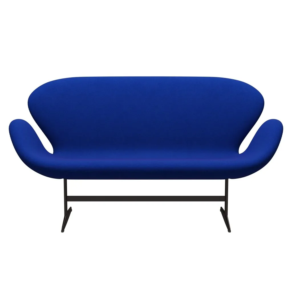 Fritz Hansen Swan™ Sofa 2 Seater, Brown Bronze/Divina Melange Electric Blue