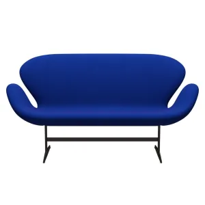 Fritz Hansen Swan™ Sofa 2 Seater, Brown Bronze/Divina Melange Electric Blue