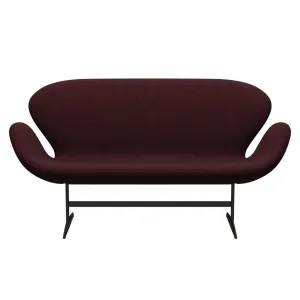 Fritz Hansen Swan™ Sofa 2 Seater, Brown Bronze/Divina Melange Pink Dark