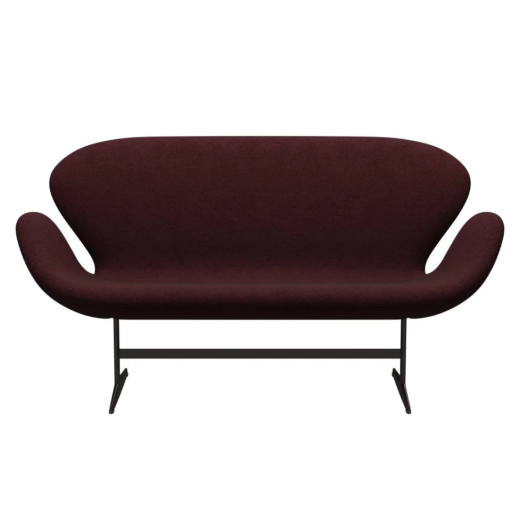 Fritz Hansen Swan™ Sofa 2 Seater, Brown Bronze/Divina Melange Pink Dark