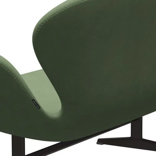 Fritz Hansen Swan™ Sofa 2 Seater, Brown Bronze/Divina Olive Green