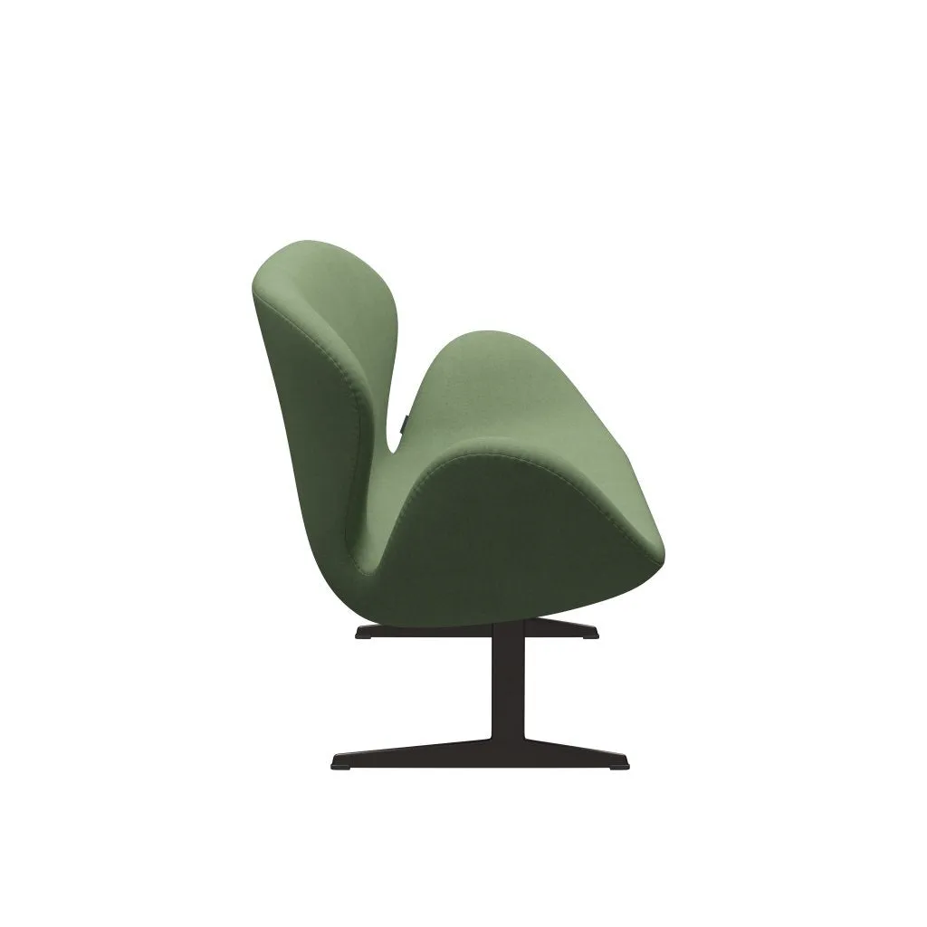 Fritz Hansen Swan™ Sofa 2 Seater, Brown Bronze/Divina Olive Green