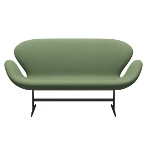 Fritz Hansen Swan™ Sofa 2 Seater, Brown Bronze/Divina Olive Green