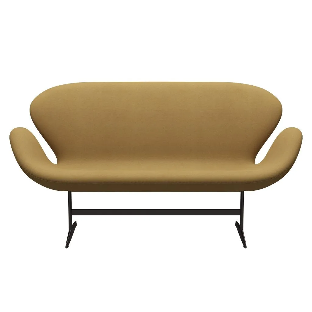 Fritz Hansen Swan™ Sofa 2 Seater, Brown Bronze/Divina Sand Light
