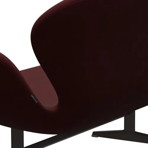 Fritz Hansen Swan™ Sofa 2 Seater, Brown Bronze/Fame Dark Bordeaux