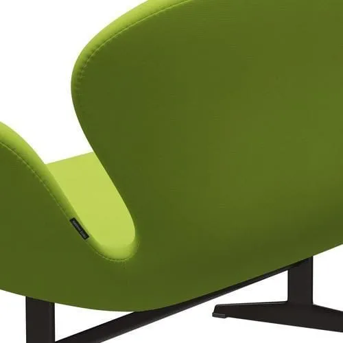 Fritz Hansen Swan™ Sofa 2 Seater, Brown Bronze/Fame Neon Green