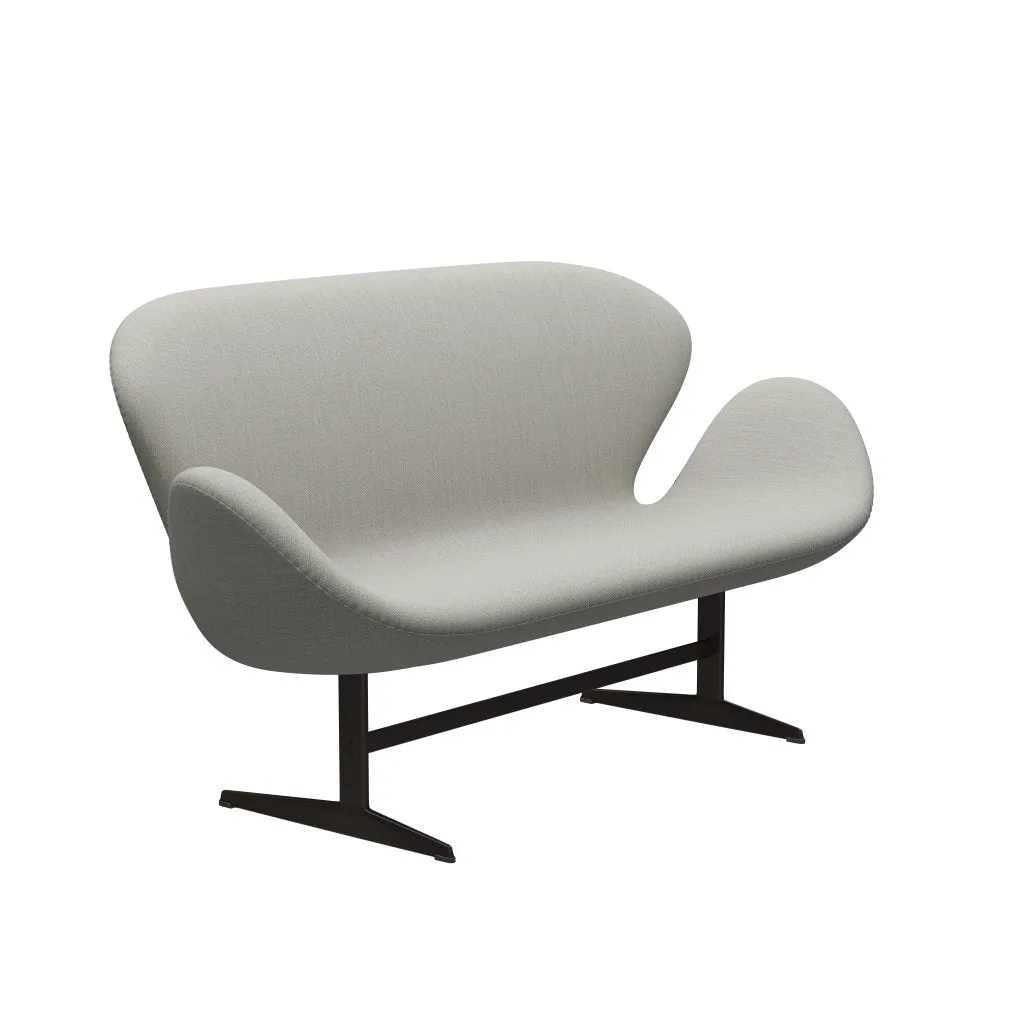 Fritz Hansen Swan™ Sofa 2 Seater, Brown Bronze/Fiord Beige/Stone