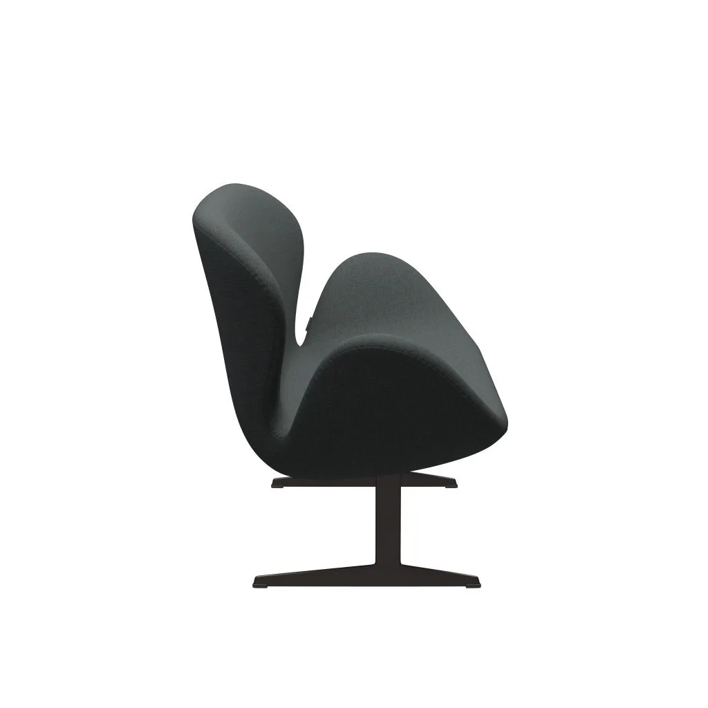 Fritz Hansen Swan™ Sofa 2 Seater, Brown Bronze/Fiord Medium Grey/Dark Grey