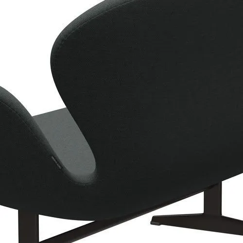 Fritz Hansen Swan™ Sofa 2 Seater, Brown Bronze/Fiord Medium Grey/Dark Grey