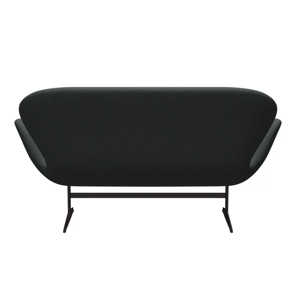 Fritz Hansen Swan™ Sofa 2 Seater, Brown Bronze/Fiord Medium Grey/Dark Grey