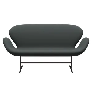 Fritz Hansen Swan™ Sofa 2 Seater, Brown Bronze/Fiord Medium Grey/Dark Grey