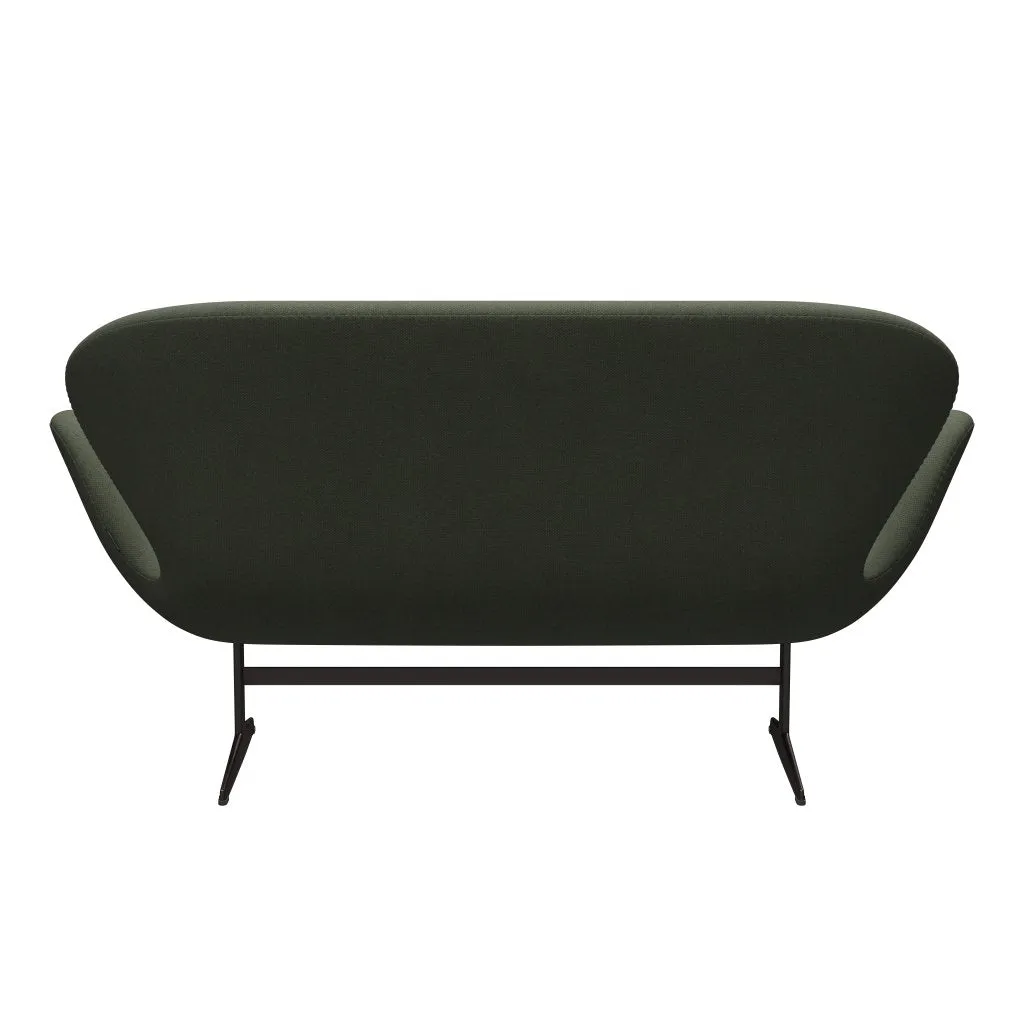 Fritz Hansen Swan™ Sofa 2 Seater, Brown Bronze/Fiord Olive Green/Medium Green