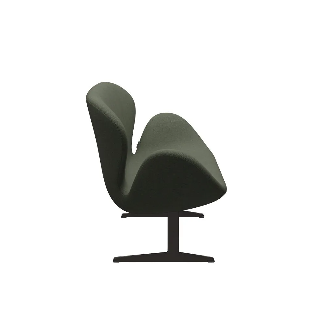 Fritz Hansen Swan™ Sofa 2 Seater, Brown Bronze/Fiord Olive Green/Medium Green
